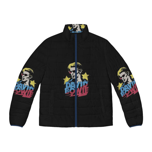 Bowie Rock Puffer Jacket - Glam Rock Inspired David Bowie Merchandise