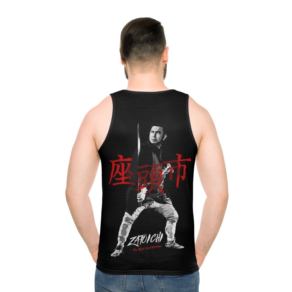 Blind Swordsman Zatoichi Unisex Tank Top - men back