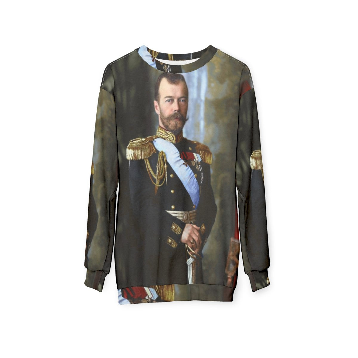 Vintage Tsar Nicholas II of Russia Portrait Sweatshirt - hanging