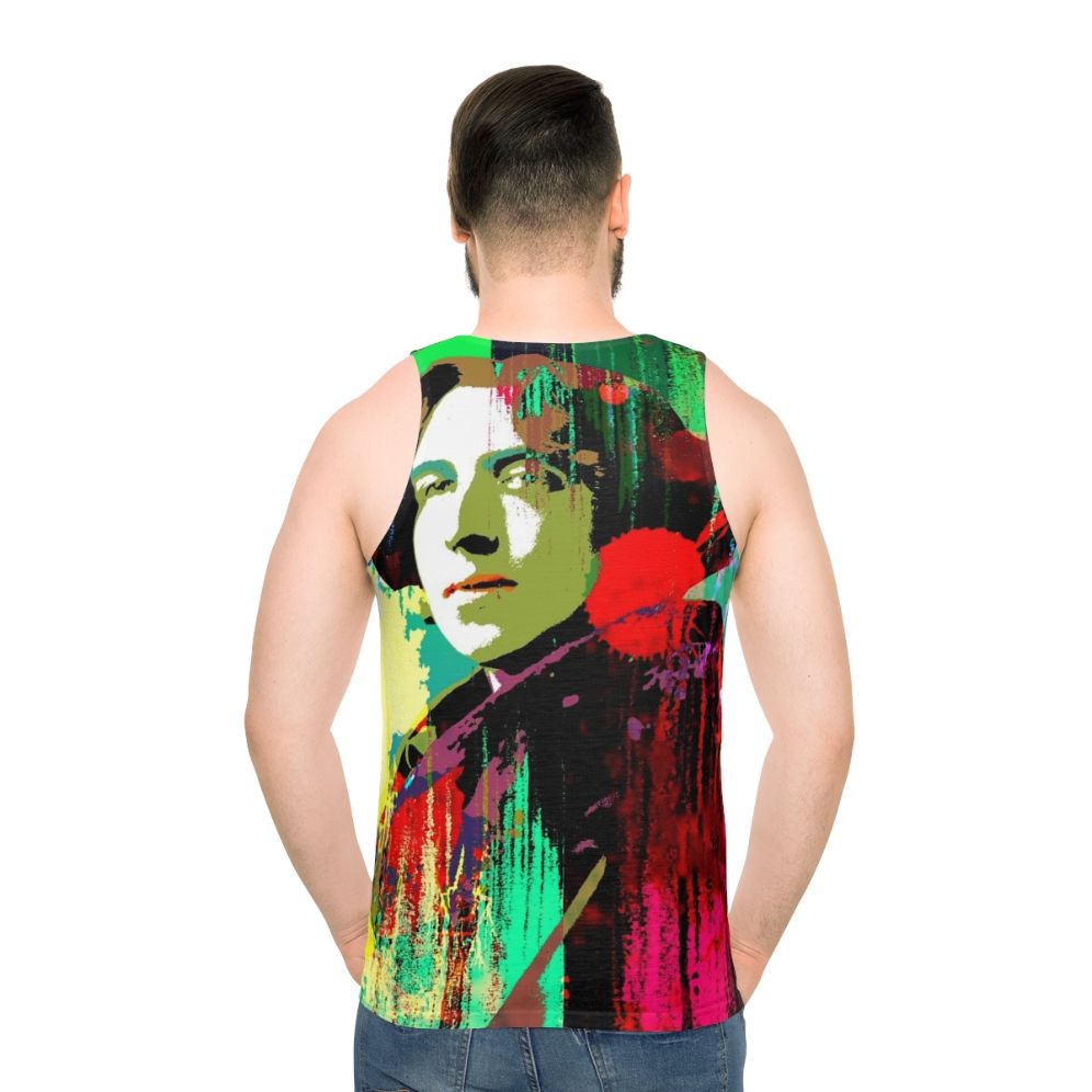 Oscar Wilde Unisex Tank Top - men back