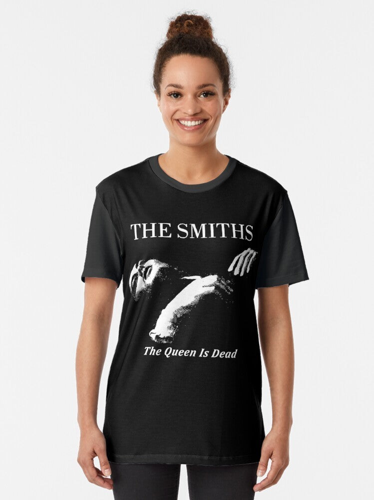 The Smiths "The Queen Is Dead" Graphic T-Shirt featuring Morrissey and the iconic album cover - Women