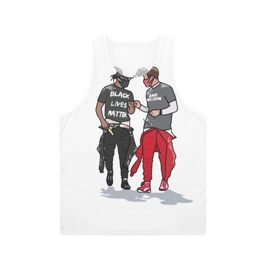 Sebastian Vettel and Lewis Hamilton Unisex Tank Top