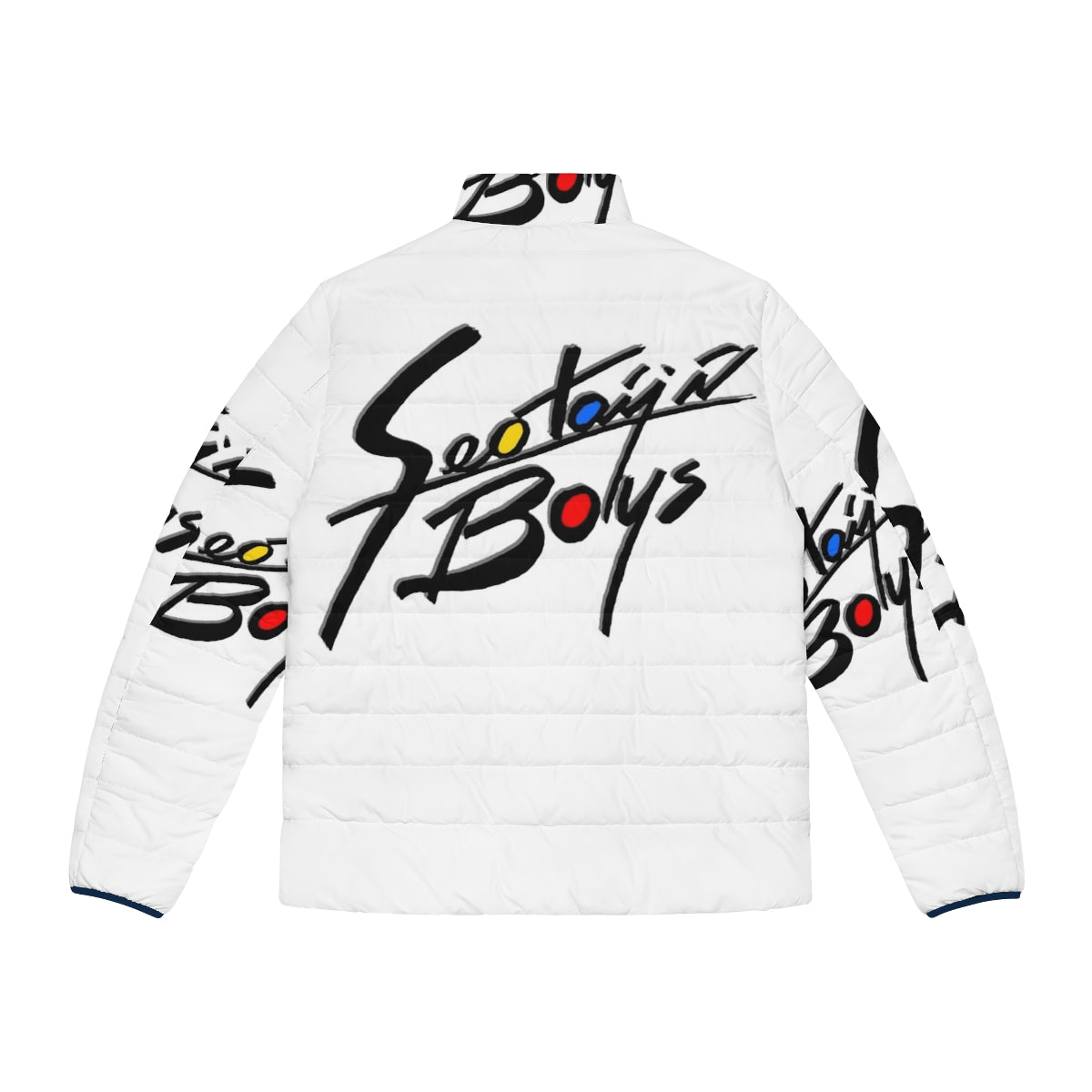 Seotaiji and Boys 90s Logo Puffer Jacket - Back