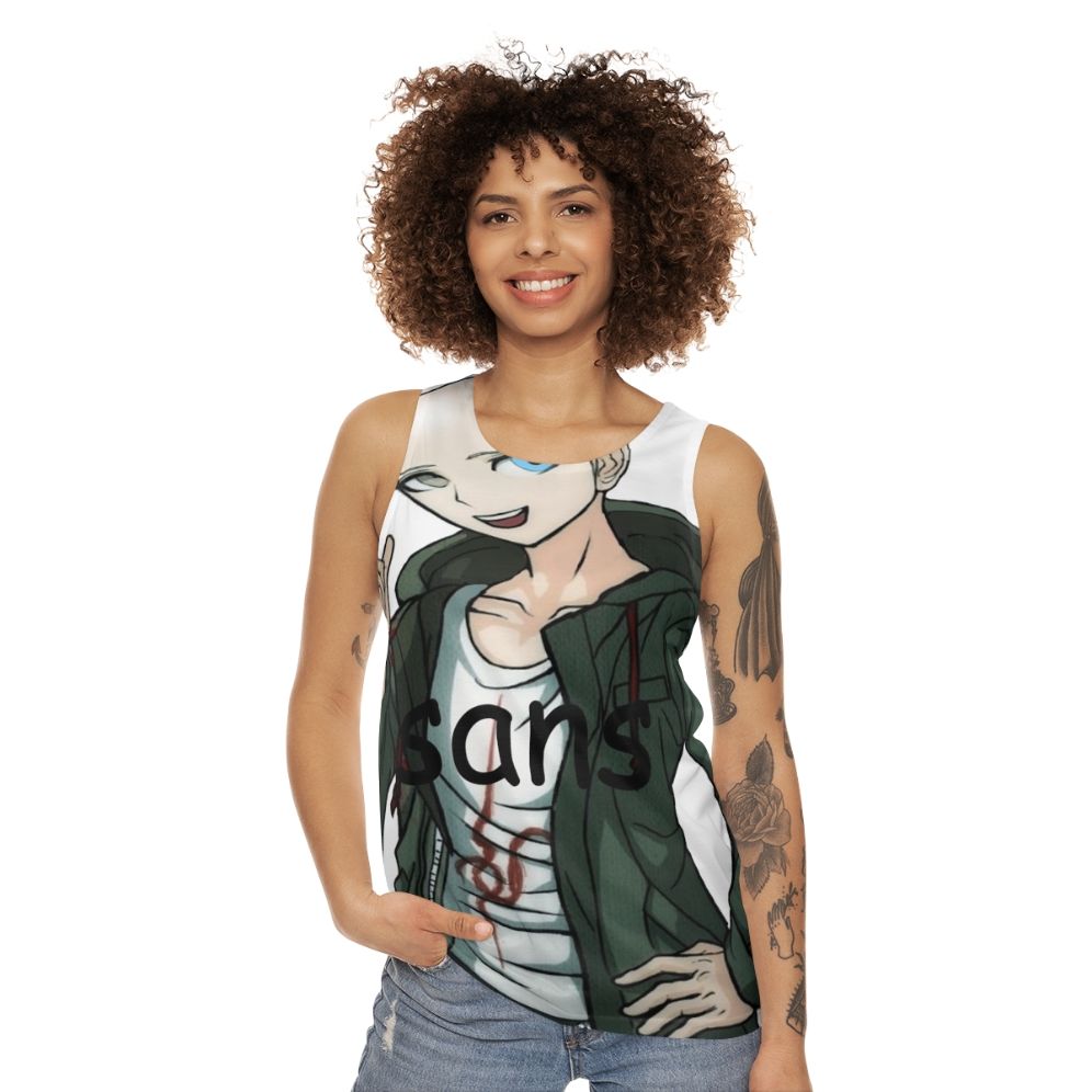 Komaeda x Sans Unisex Anime Gaming Tank Top - women