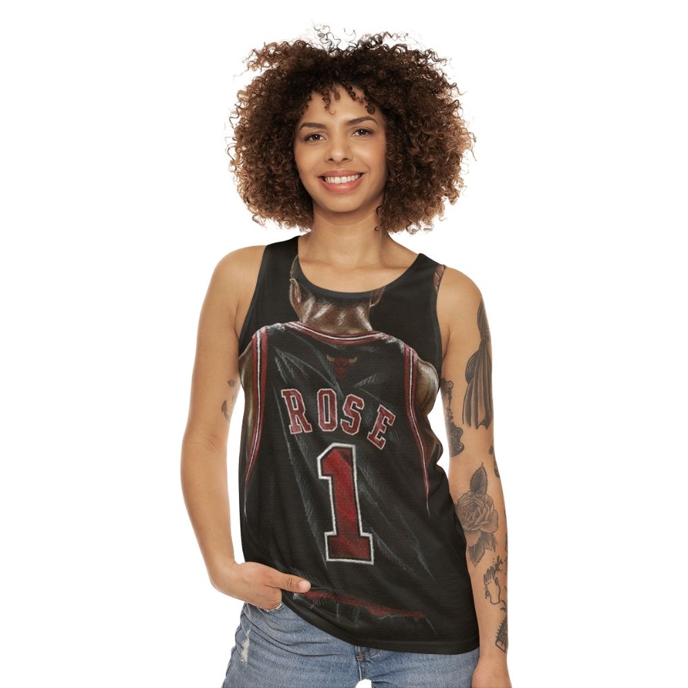 Derrick Rose Unisex Basketball Tank Top - women