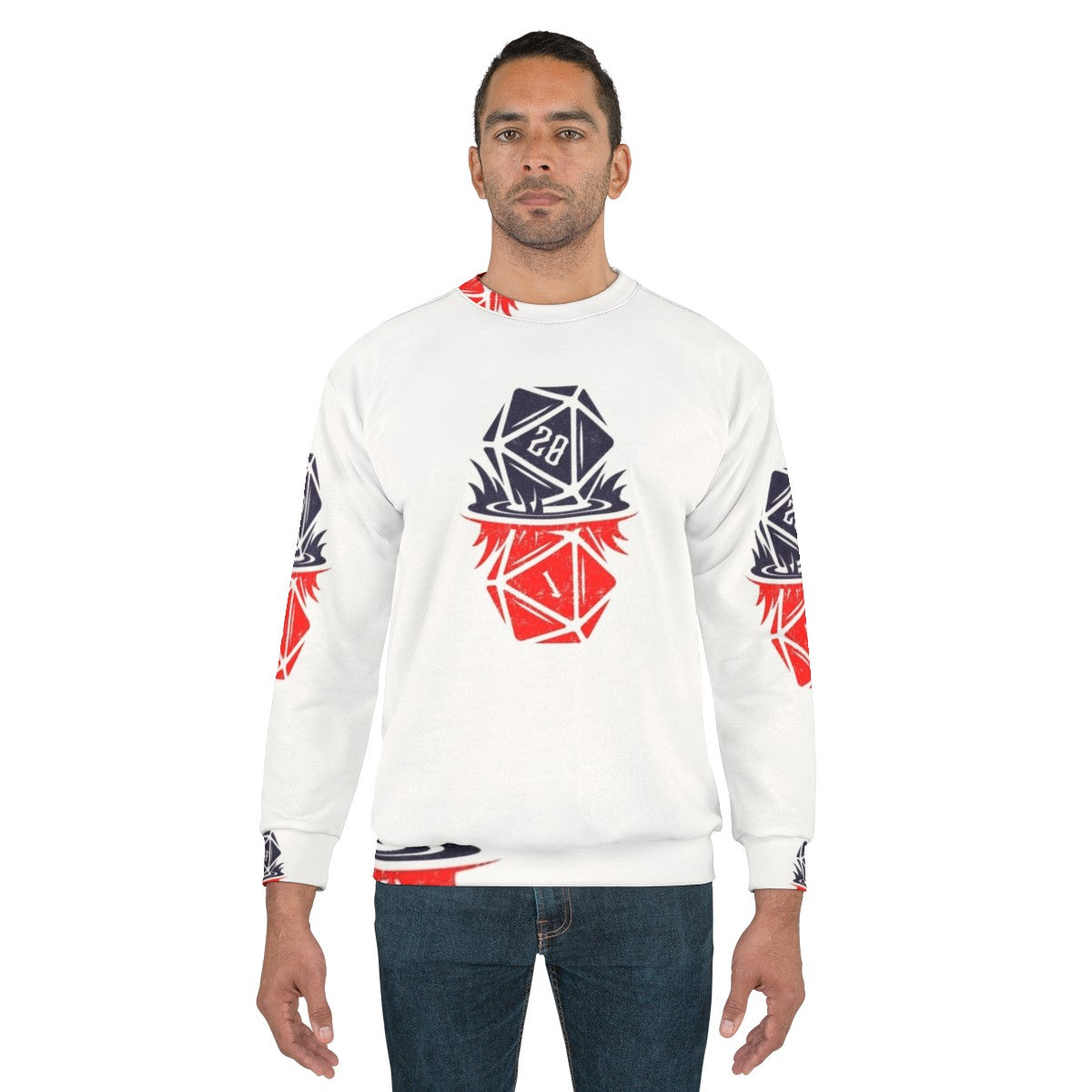 Stranger Things Upside Down Dice D20 Sweatshirt - men