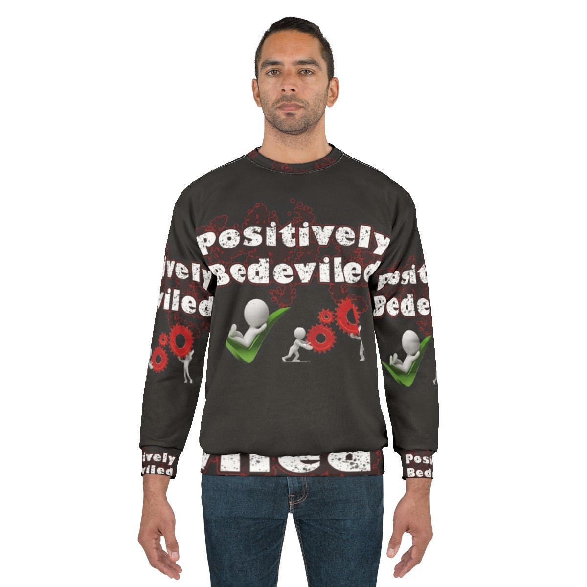 Schitt's Creek "I'm Positively Bedeviled" Sweatshirt featuring Moira Rose quote - men