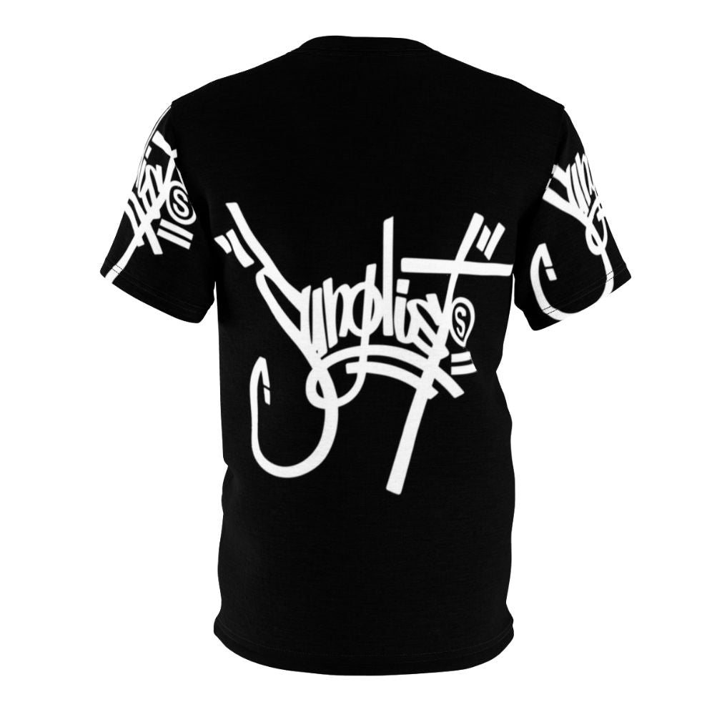 Urban jungle beats AOP t-shirt with a white script design - Back