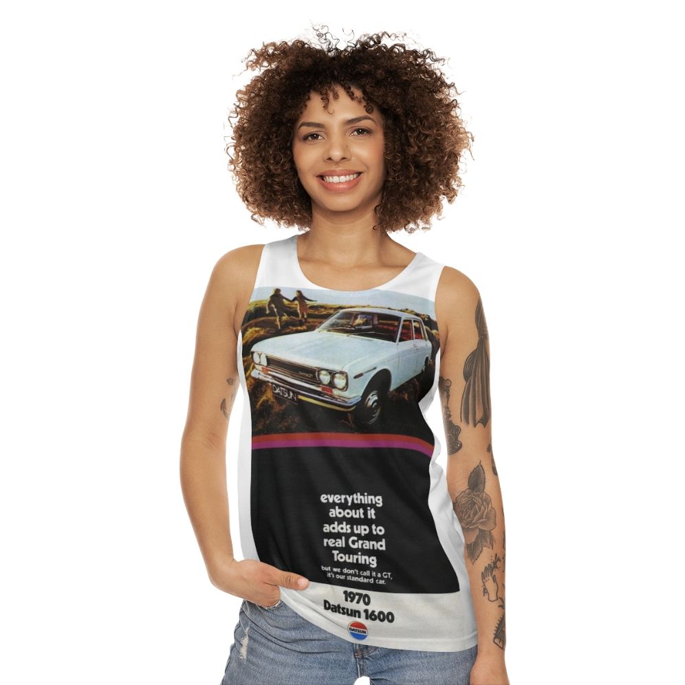 Vintage Datsun 1600 unisex tank top - women