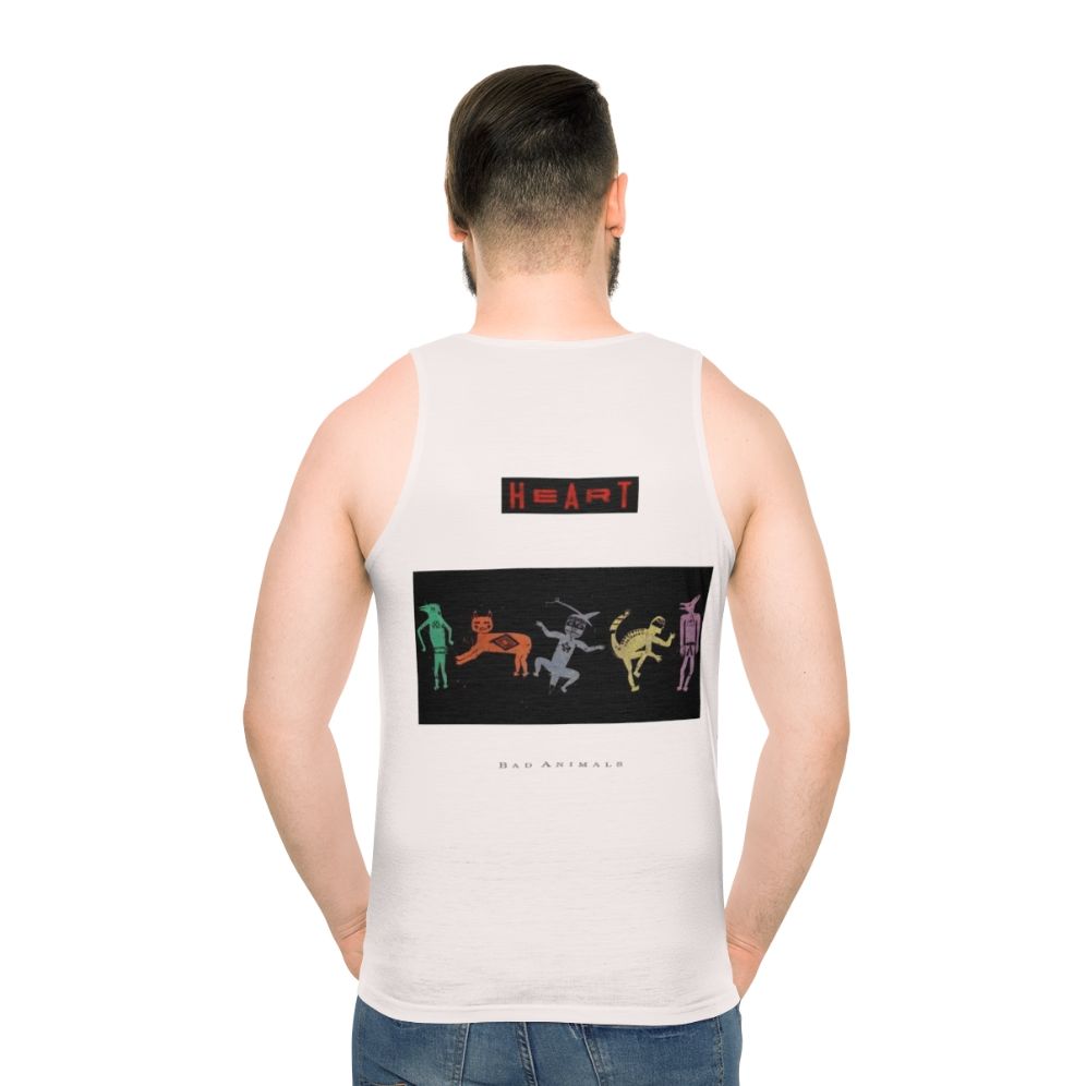 Heart Band's Classic 1987 'Bad Animals' Unisex Tank Top - men back