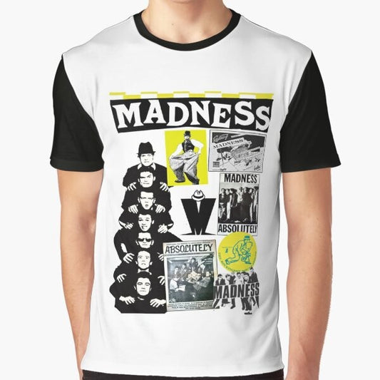 Retro Madness band graphic t-shirt design
