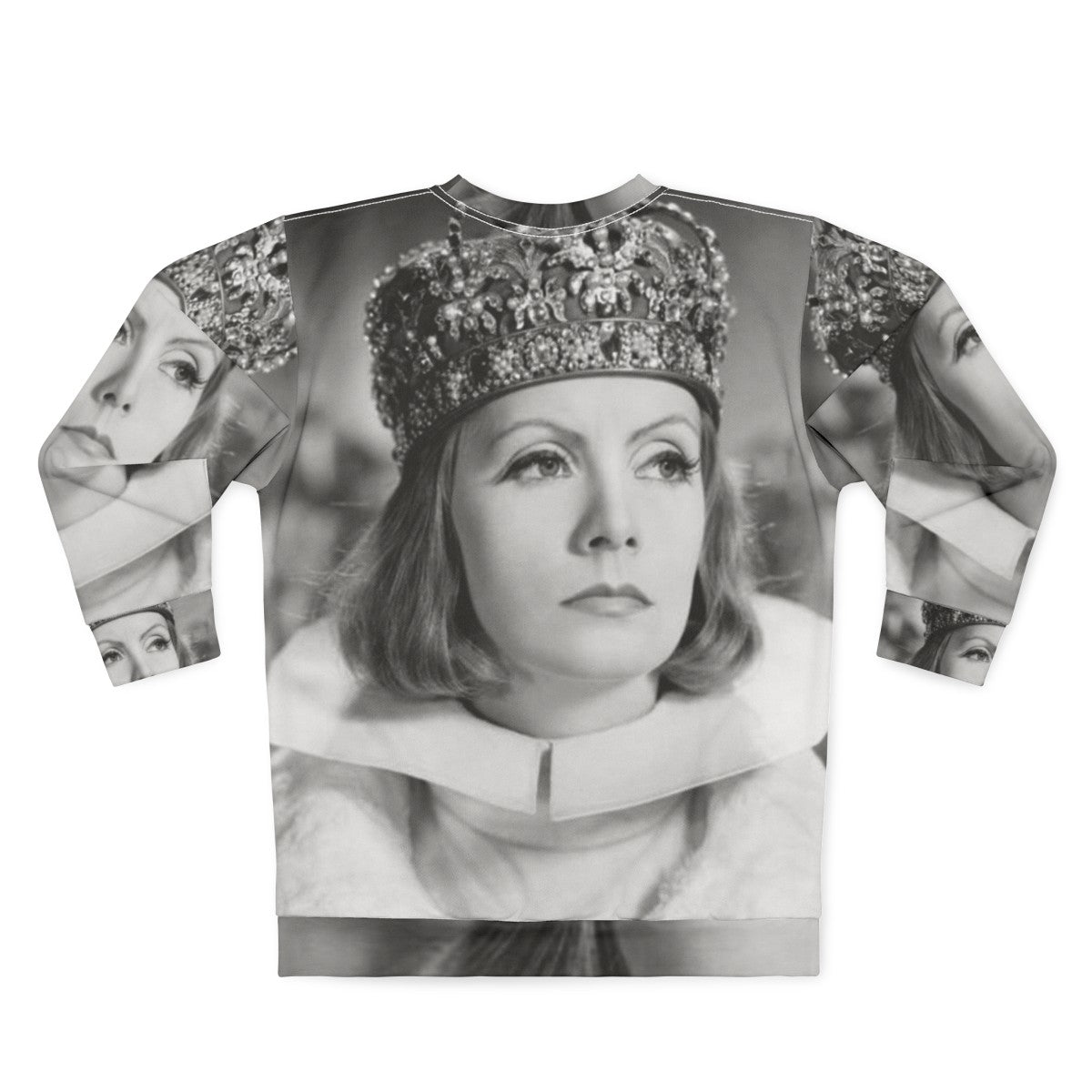 Greta Garbo Vintage Sweatshirt - Classic Hollywood Cinema Star - Back