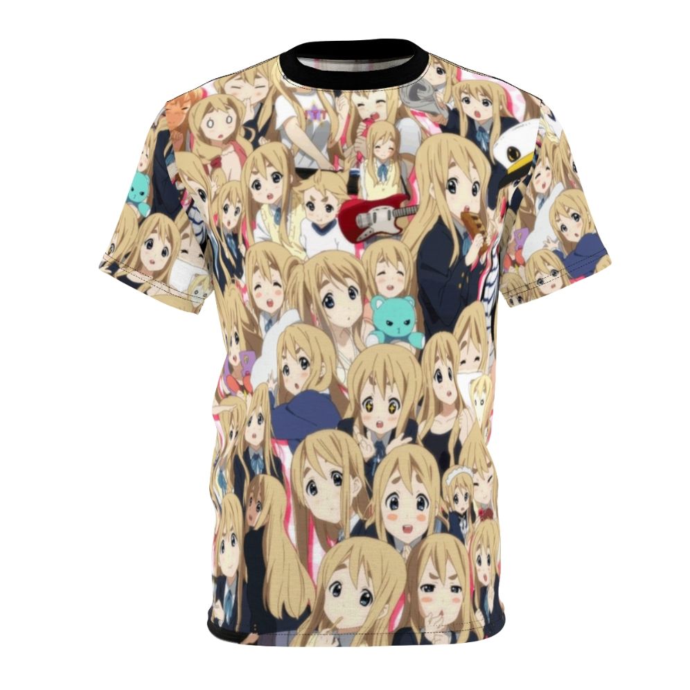 Anime-inspired K-On! Mugi AOP T-shirt featuring the character Tsumugi "Mugi" Kotobuki