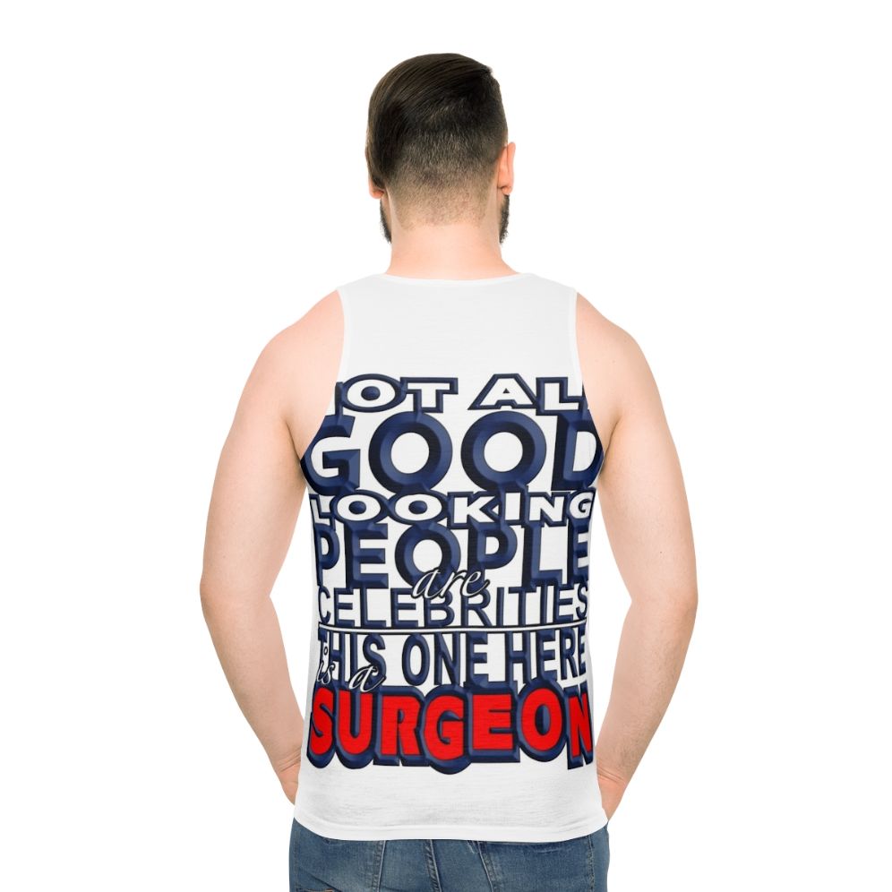 Surgeon Unisex Tank Top - men back