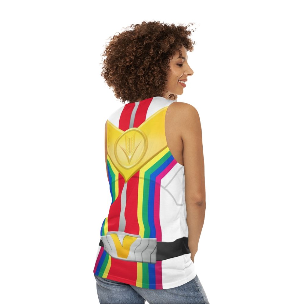 Colorful Unisex Zenkaiser Super Sentai Tank Top - women back