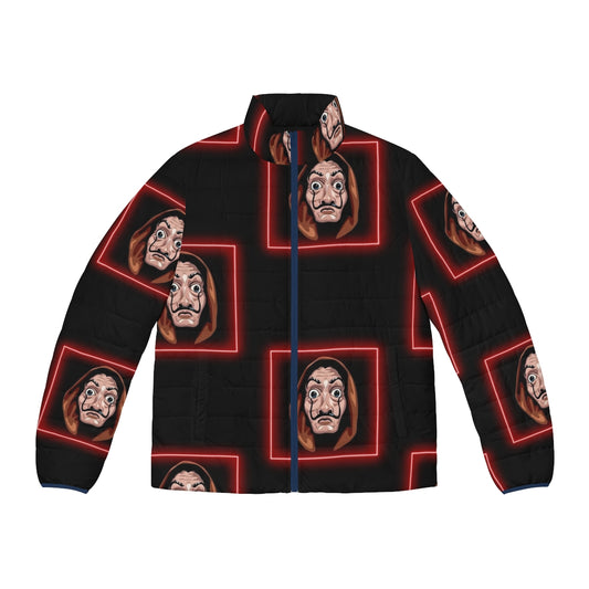 Money Heist Mask Puffer Jacket