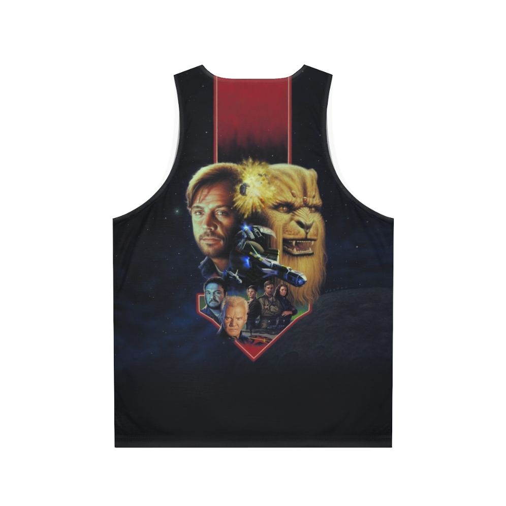 Wing Commander III Key Art Unisex Tank Top - Back