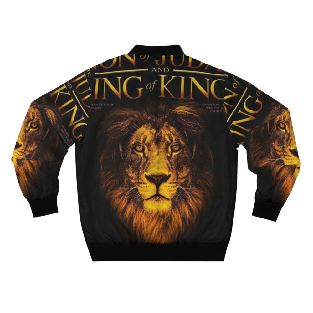 Judah Rastafarian Lion of Judah Bomber Jacket - Back