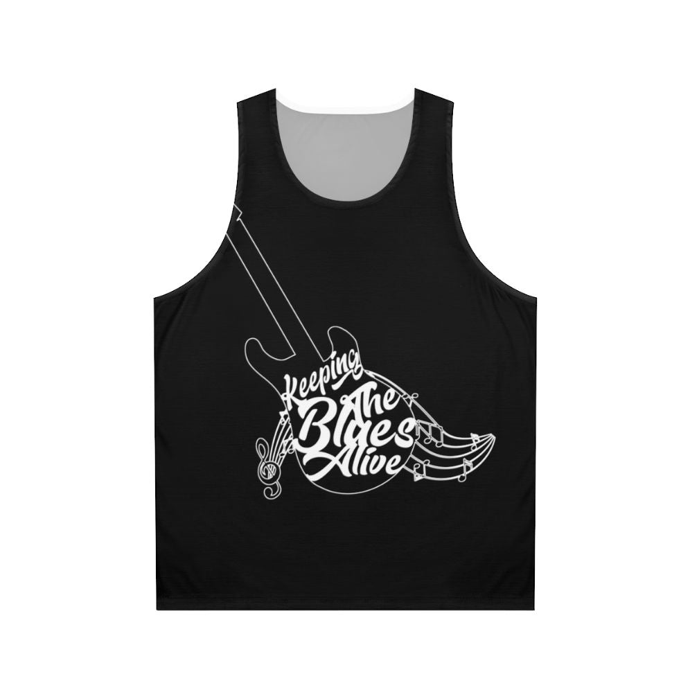 Unisex blues music saxophone lover tank top