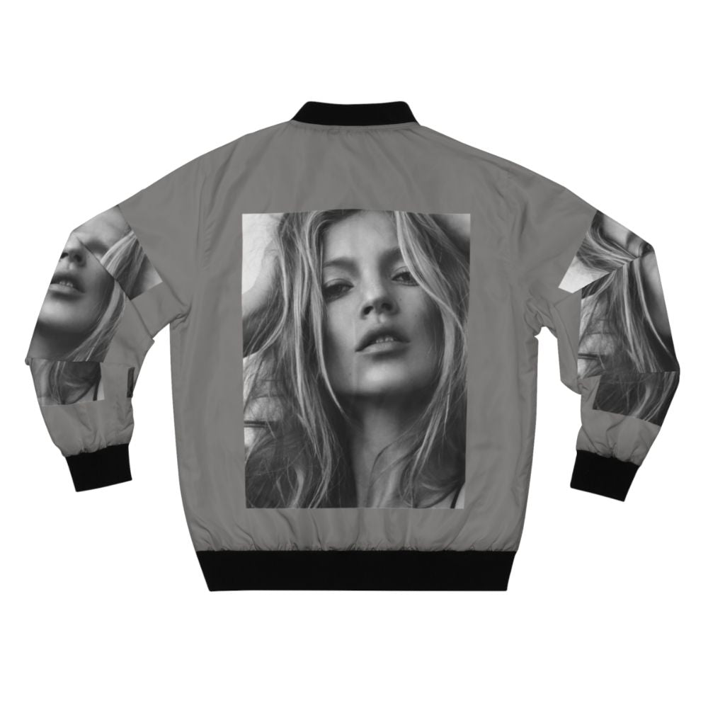 Kate Moss 90s supermodel portrait bomber jacket - Back