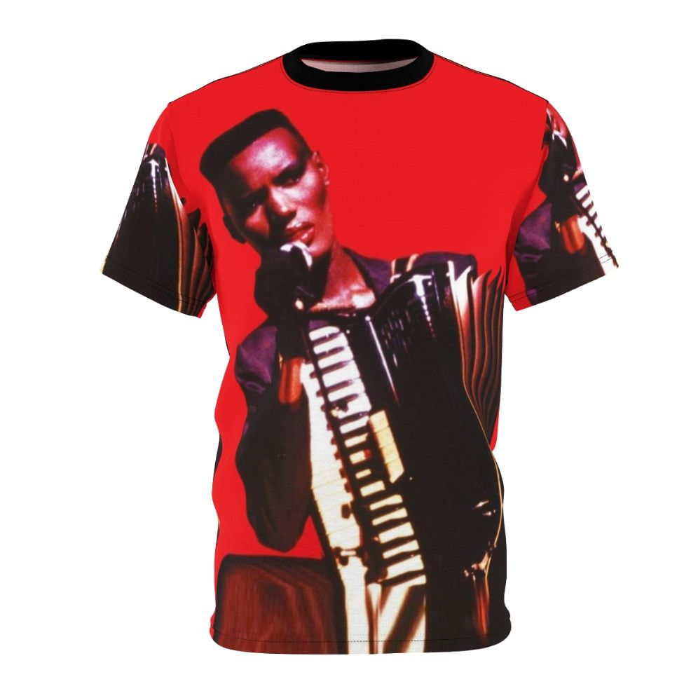 Retro 80s Grace Jones Inspired AOP T-shirt