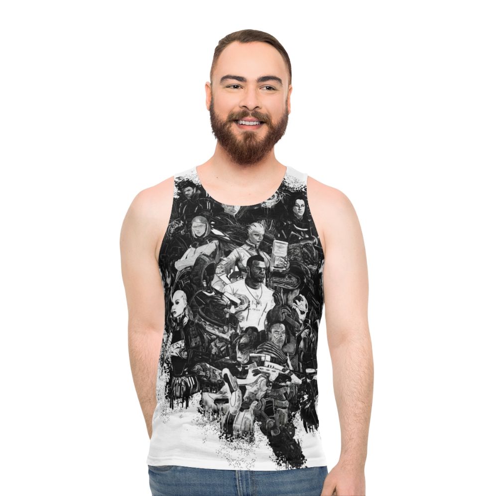 Mass Effect Sci-Fi Unisex Tank Top - men