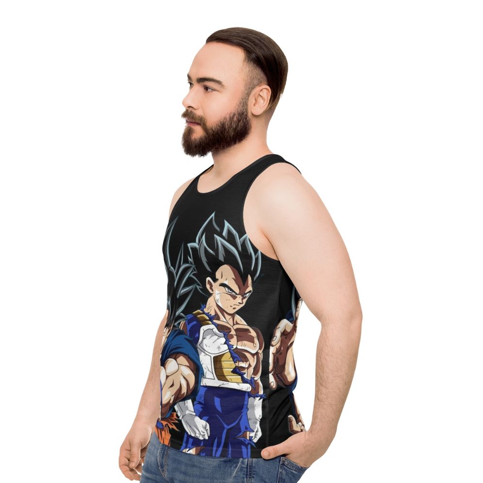 Goku and Vegeta Dragon Ball Z Unisex Tank Top - men side