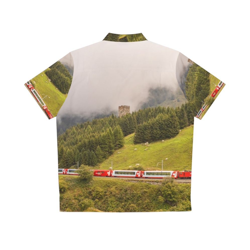 Glacier Express Swiss Railways Hawaiian Shirt - Back