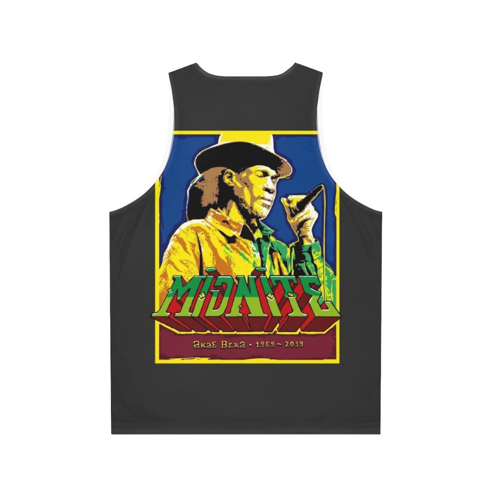 Unisex Reggae Midnite Tribute Tank Top - Back