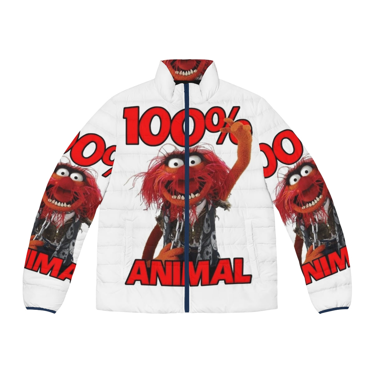 Muppets Animal Puffer Jacket with Typography