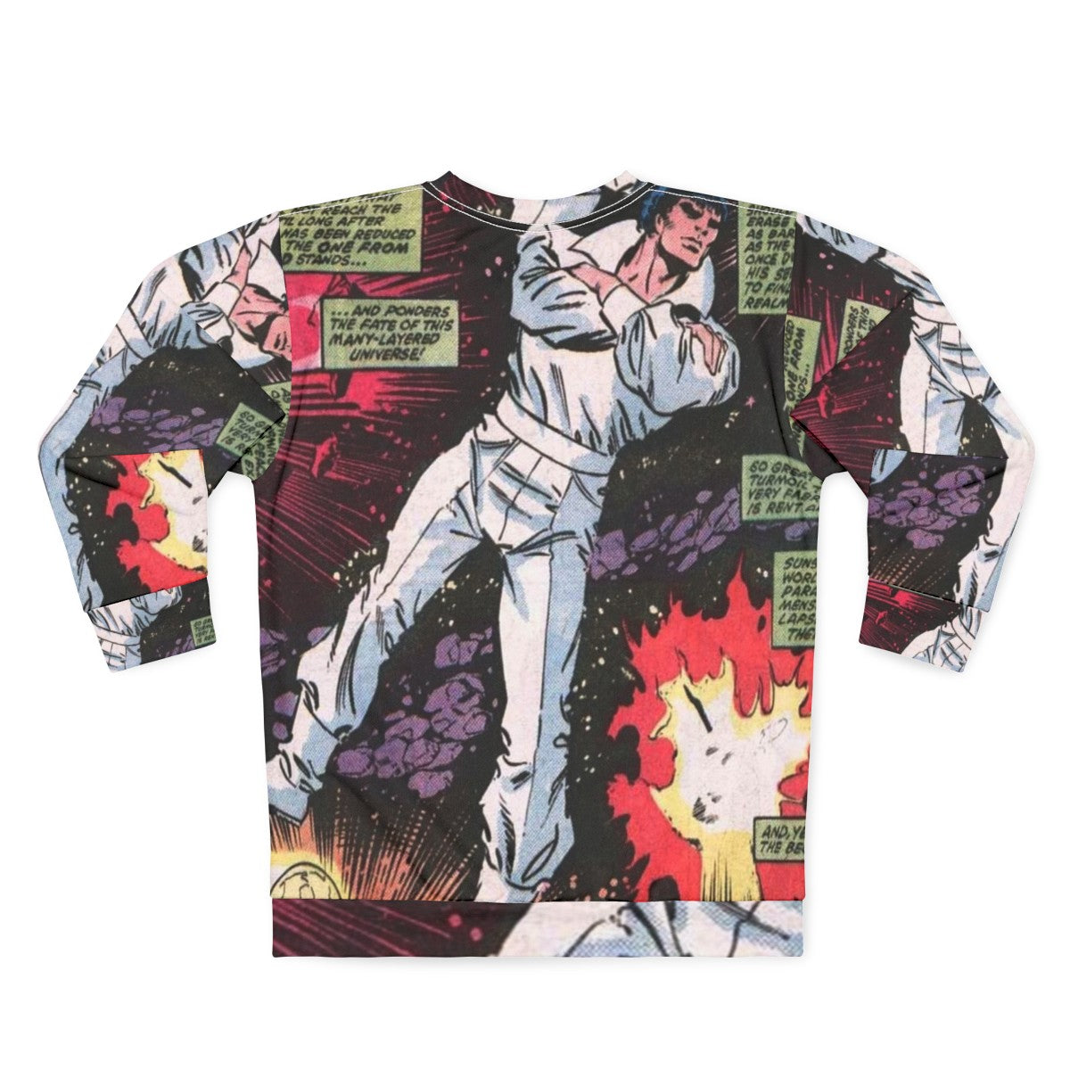 Comic book superhero Beyonder space themed sweatshirt - Back