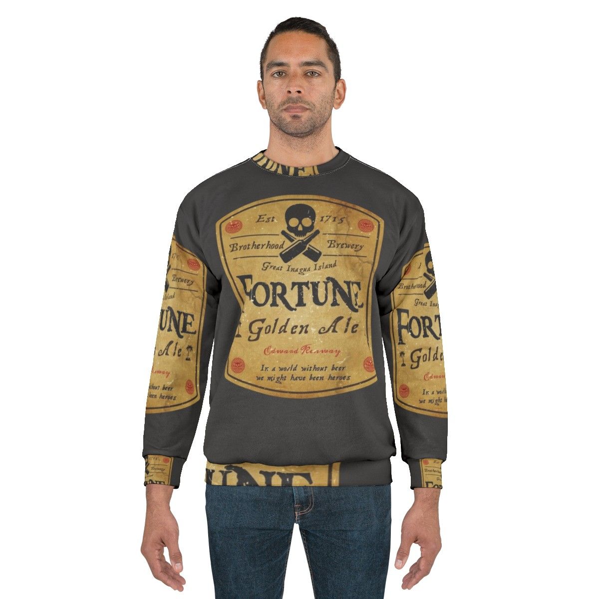 Assassin's Creed inspired beer label sweatshirt - men