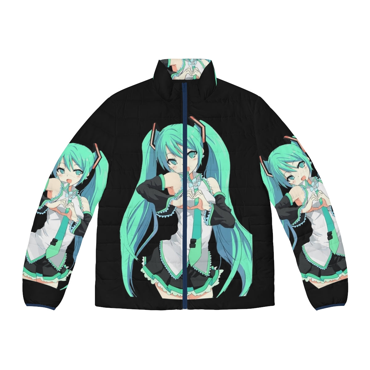 Hatsune Miku Anime Puffer Jacket featuring the popular Vocaloid character