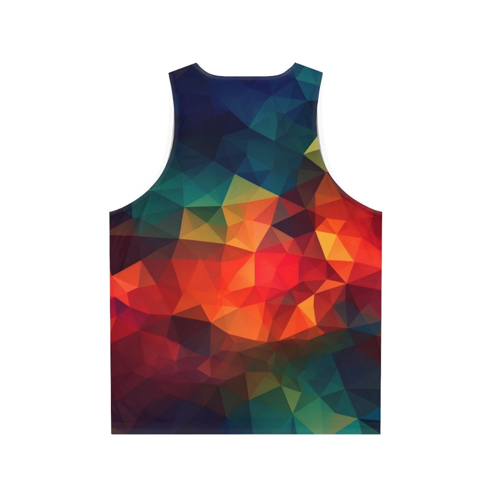 Geometric Prism Unisex Tank Top - Back