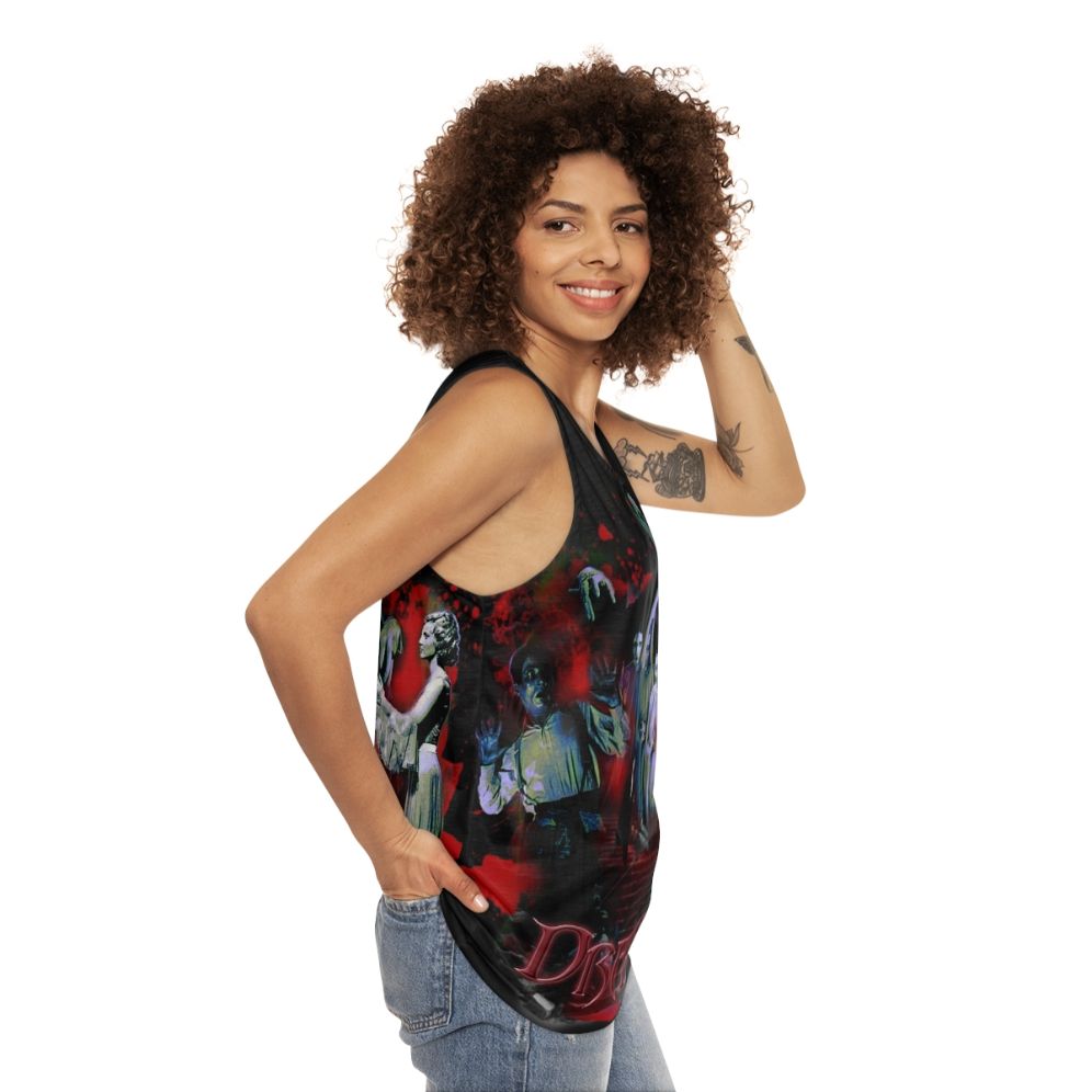 Dracula Unisex Classic Horror Tank Top - women side