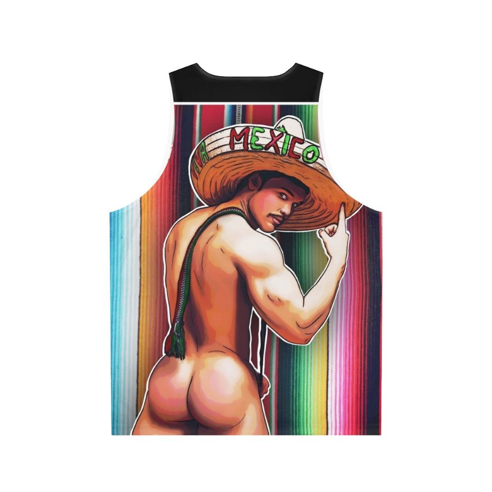 Latinx pride unisex mexico muscle tank top - Back