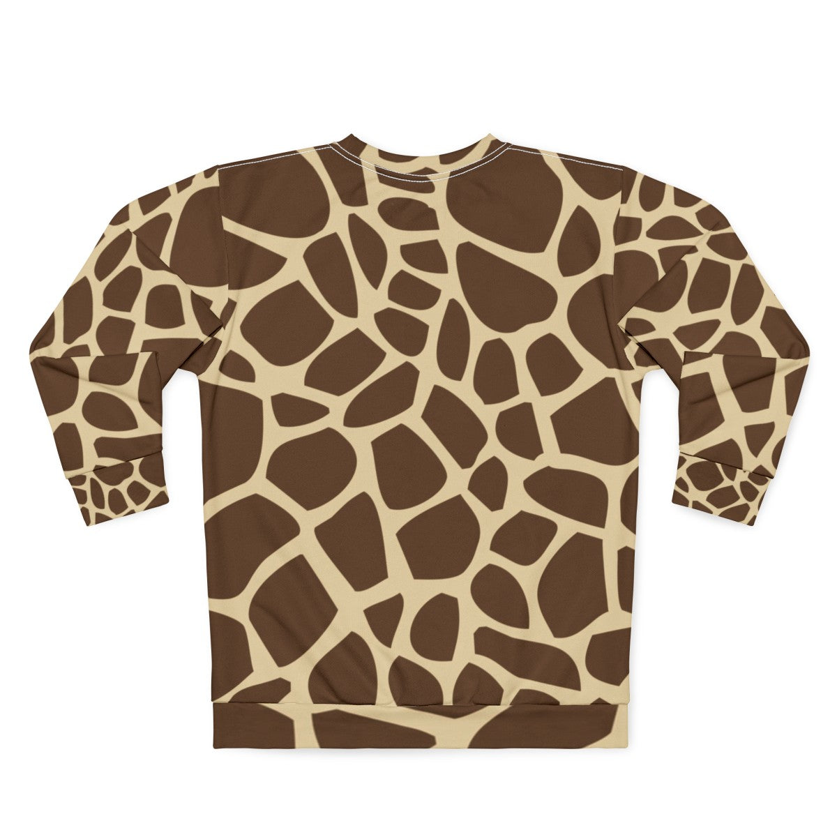 Giraffe pattern sweatshirt with camouflage design - Back