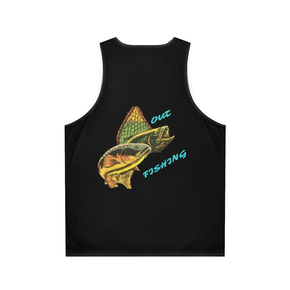 Fishing Enthusiast's Unisex Tank Top - Back