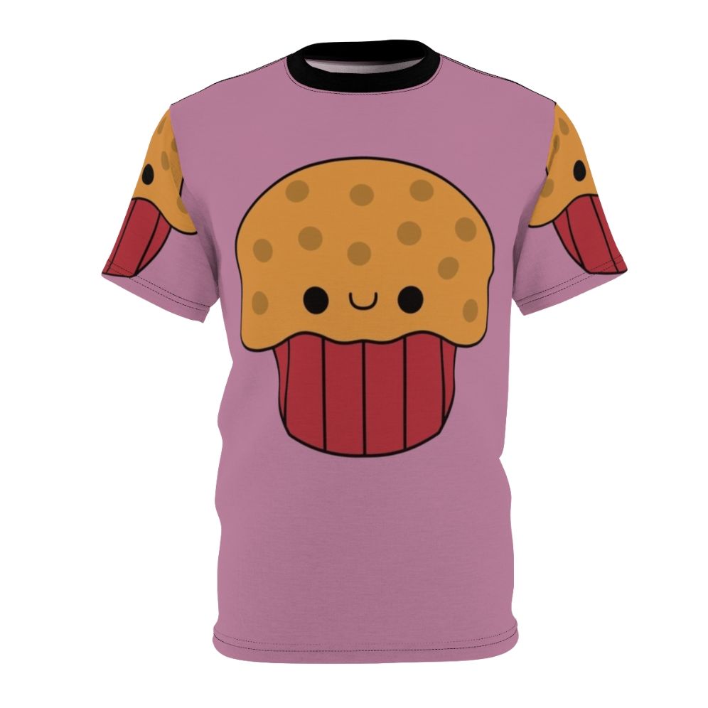 Cute and kawaii muffin cartoon design on a t-shirt