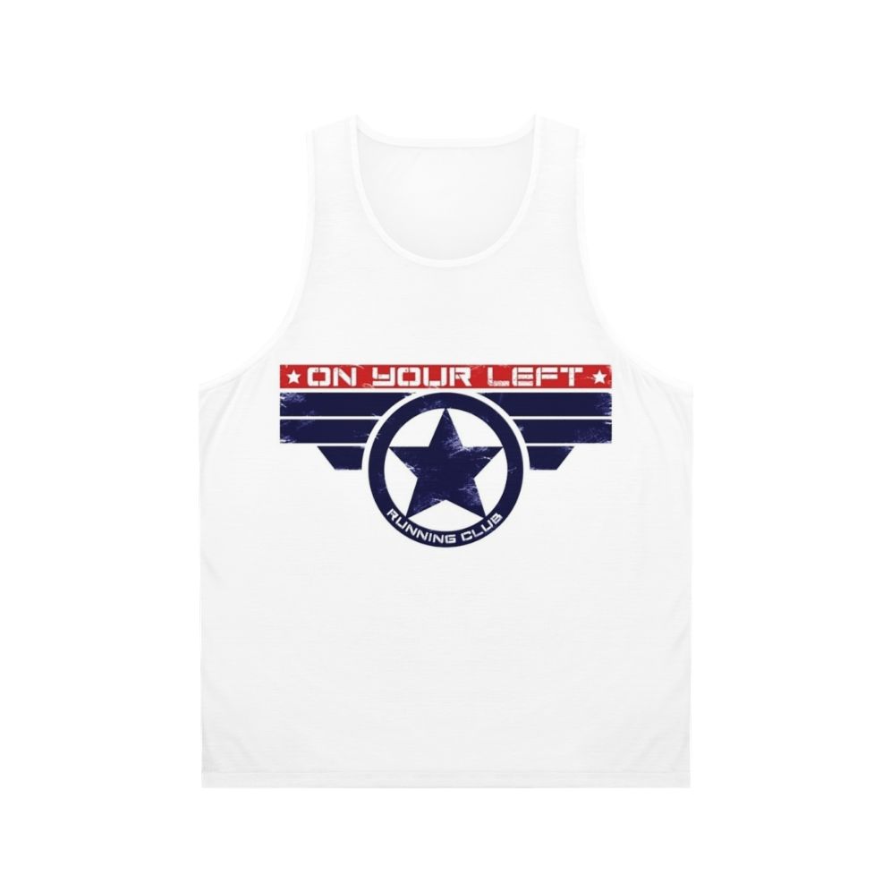 Marvel-inspired unisex tank top for fitness and running