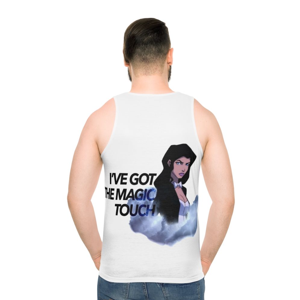 Zatanna magician cartoon superhero tank top - men back