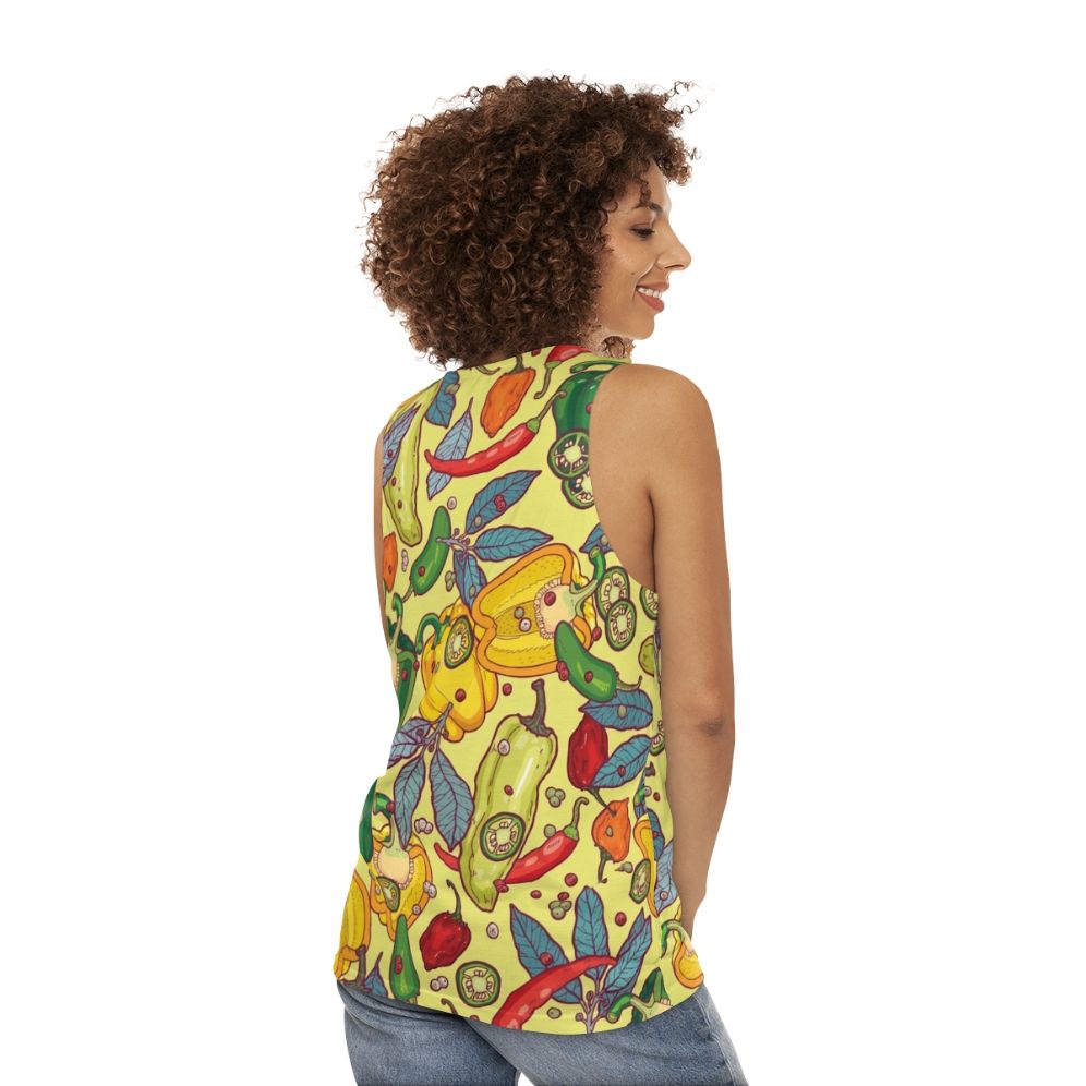 Spicy Hot Unisex Tank Top - women back