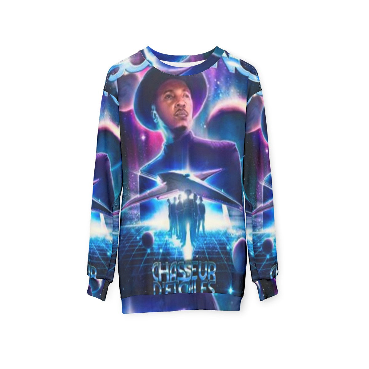 Soprano Star Hunter Sweatshirt featuring music album cover art - hanging