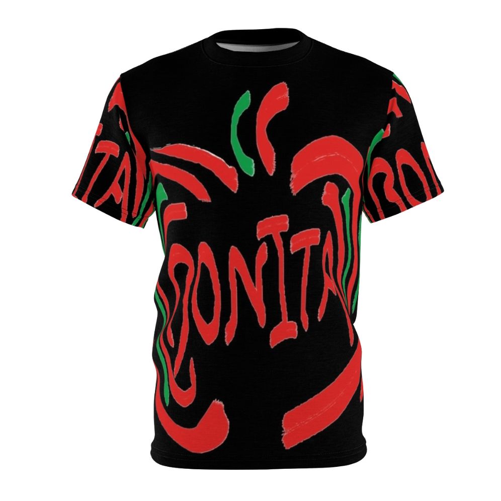 Vintage-inspired graphic tee featuring the Bonita Apple design, a nod to 90s hip hop culture and the classic A Tribe Called Quest song.