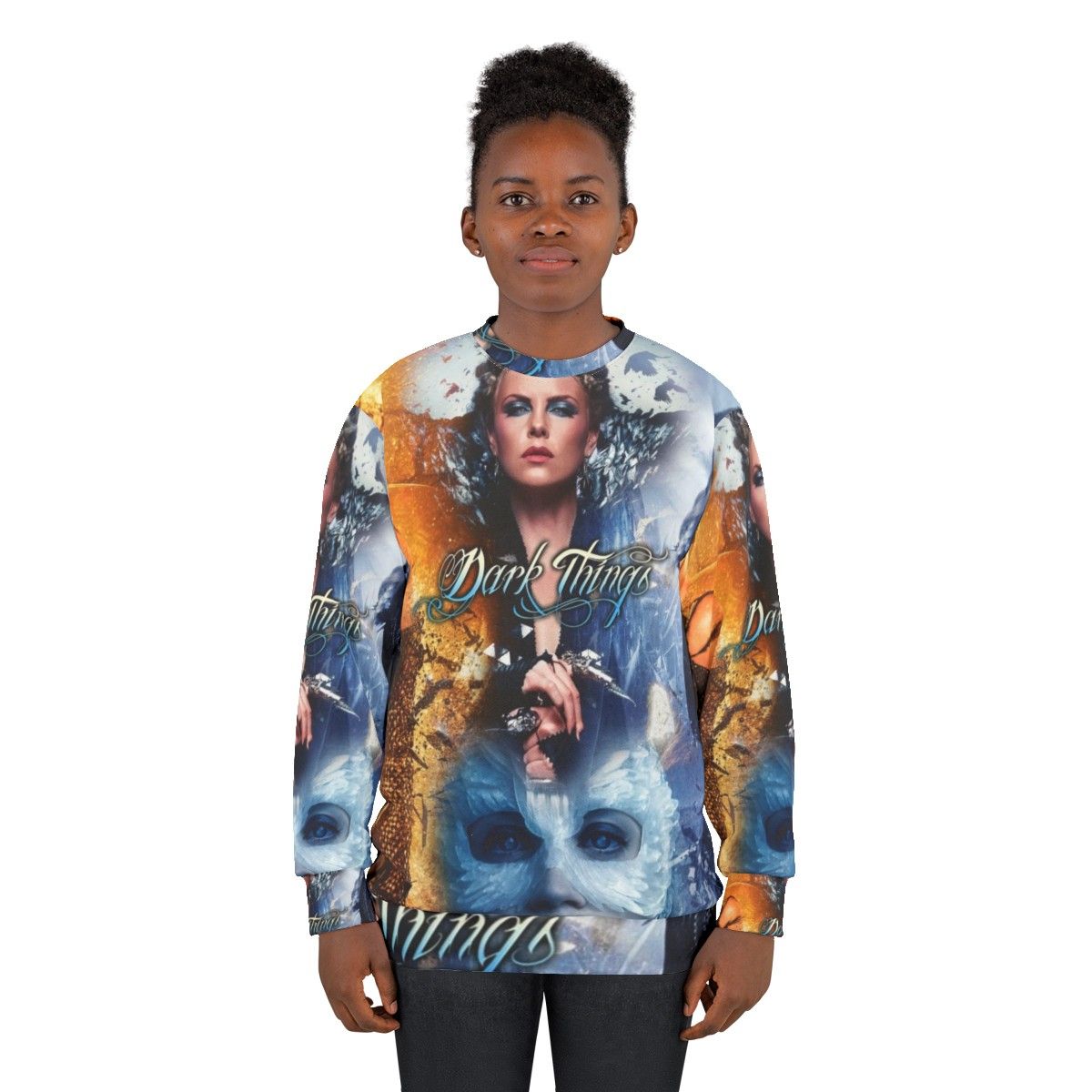 Evil Queen Ice Queen Fantasy Art Sweatshirt - women