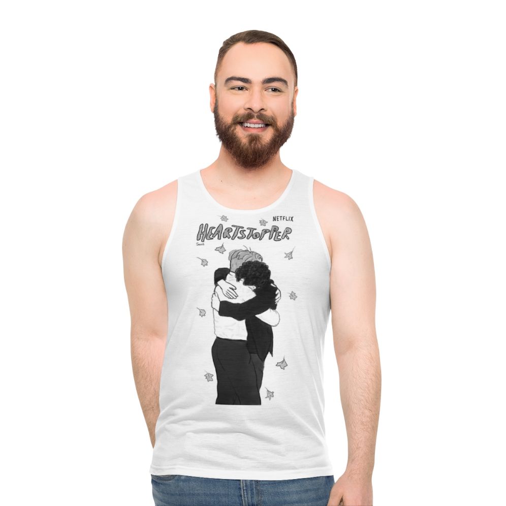 Heartstopper Nick and Charlie Hug Unisex Tank Top - men