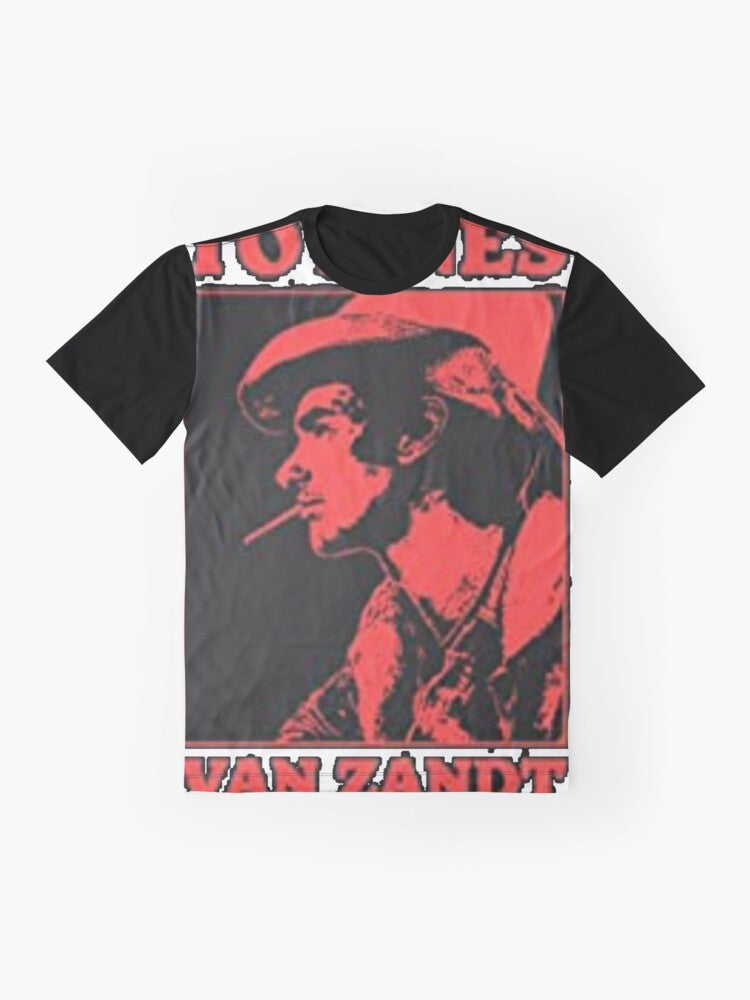 Exclusive Best Selling Townes Van Zandt Graphic T-Shirt - Flat lay