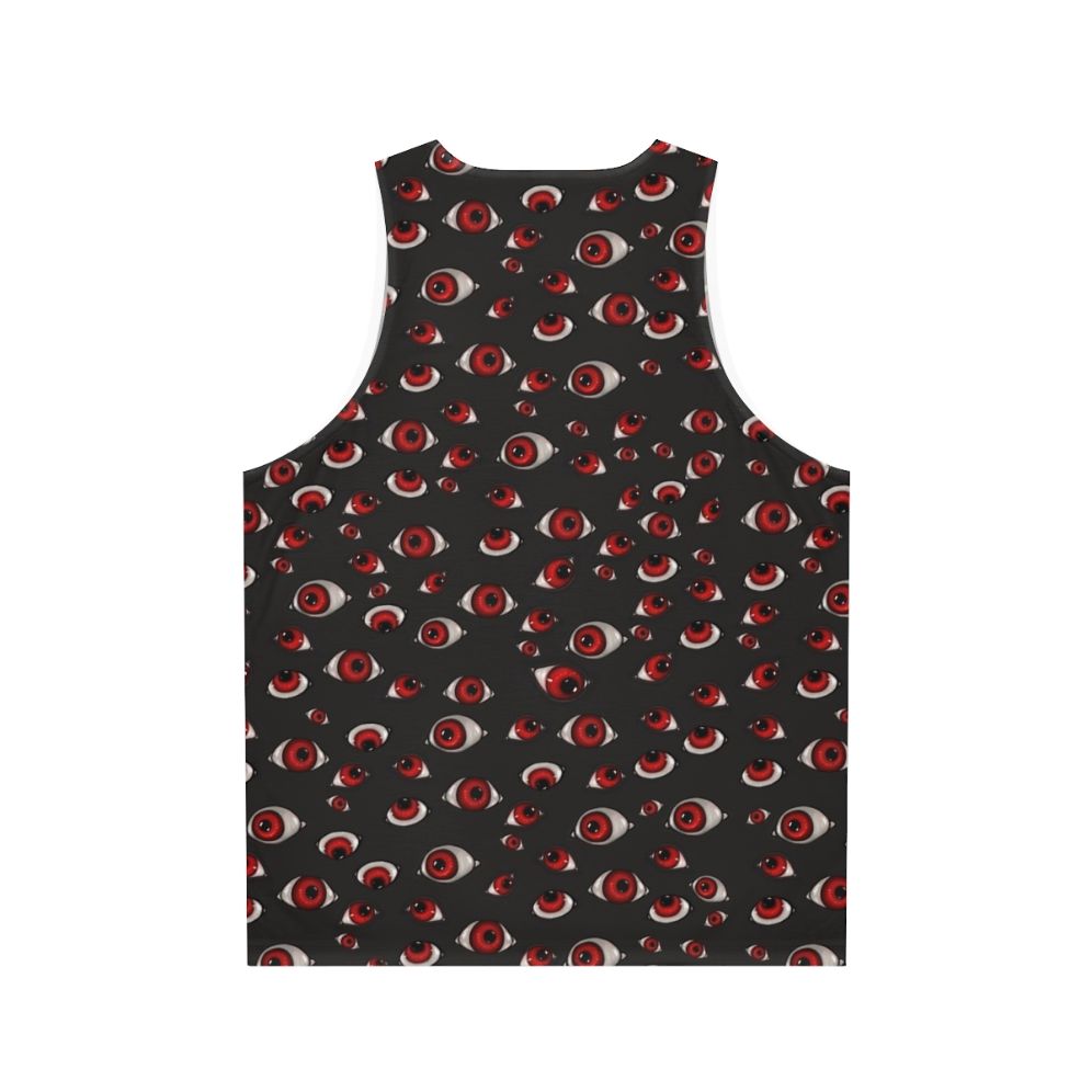 Hellsing Alucard creepy eyes dark anime pattern unisex tank top - Back