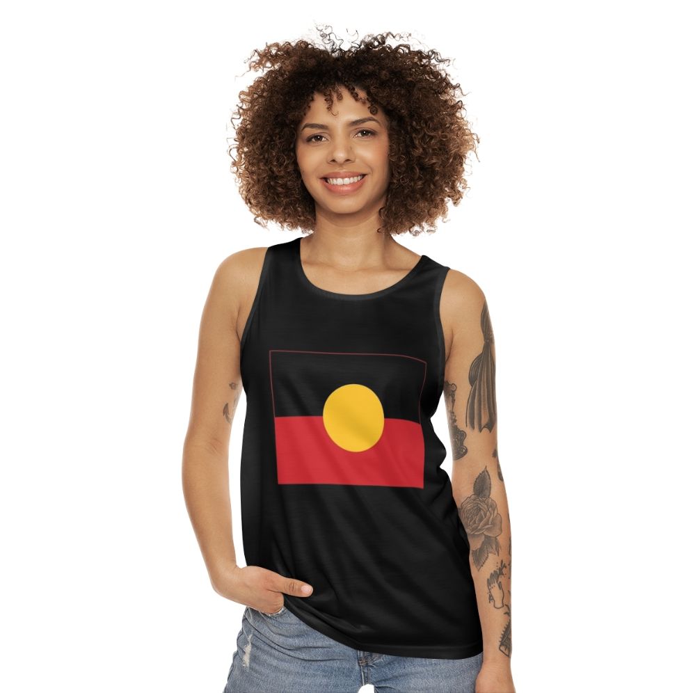 Aboriginal Flag Unisex Tank Top - women