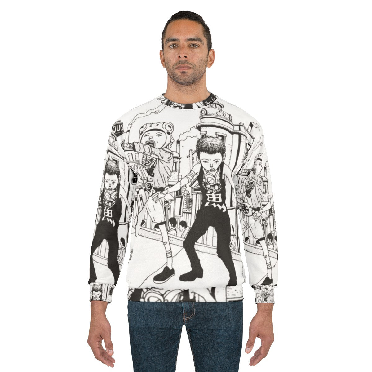 Tekkonkinkreet urban fantasy graphic sweatshirt - men